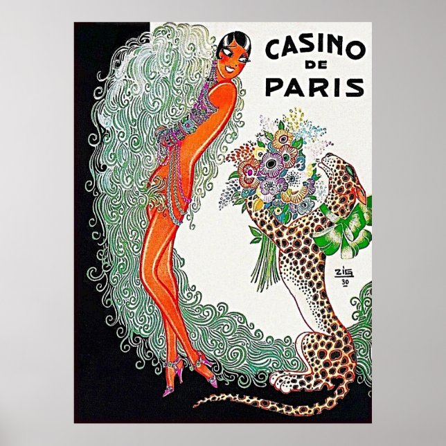 Póster Casino de París - Glamour de los locos 20 (Frente)
