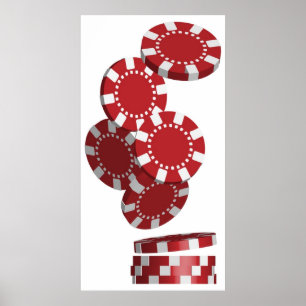 Póster Casino/fichas de póker