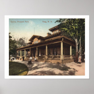 Póster Casino Troy NY, Prospect Park, 1910 Vintage