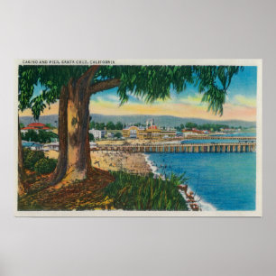 Póster Casino y embarcadero, Santa CruzSanta Cruz, CA