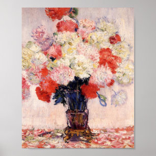 Póster Caso De Peonies De Claude Monet