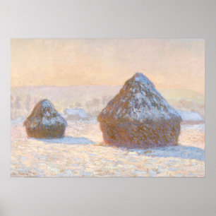 Póster Casos de rueda, efecto Nieve, mañana