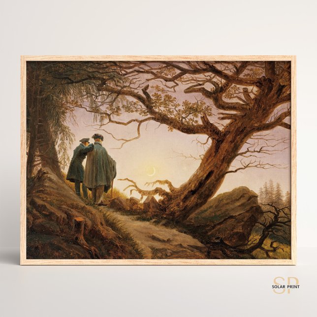Póster Caspar David Friedrich Dos hombres contemplando la (Subido por el creador)