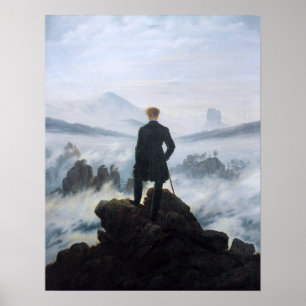 Póster Caspar David Friedrich El Wanderer Sobre El Mar