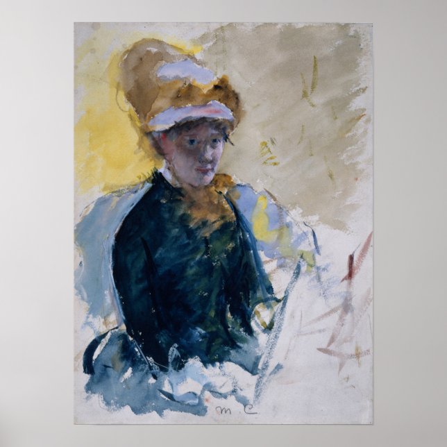 Póster Cassatt - autorretrato (Frente)