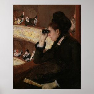 Póster Cassatt - En el palco