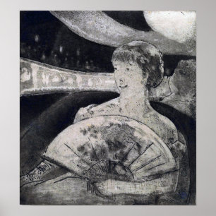 Póster Cassatt - En palco de ópera