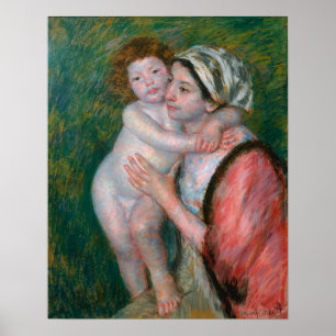 Póster Cassatt - Madre y Niño