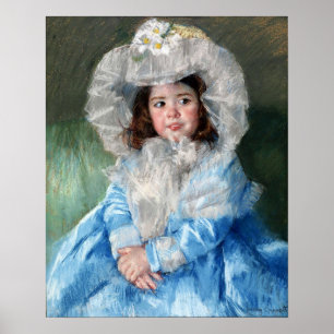 Póster Cassatt - Margot (Lefebvre) En Azul