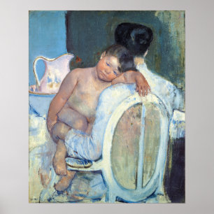 Póster Cassatt - Mujer Sentada Con Niño En Sus Brazos