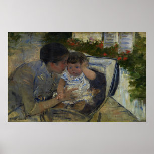 Póster Cassatt - Susan Comforting Baby