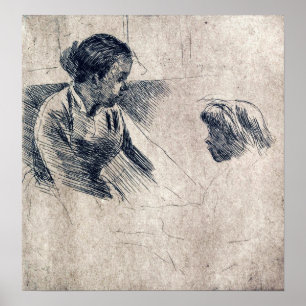 Póster Cassatt - Susan y niño frente a frente
