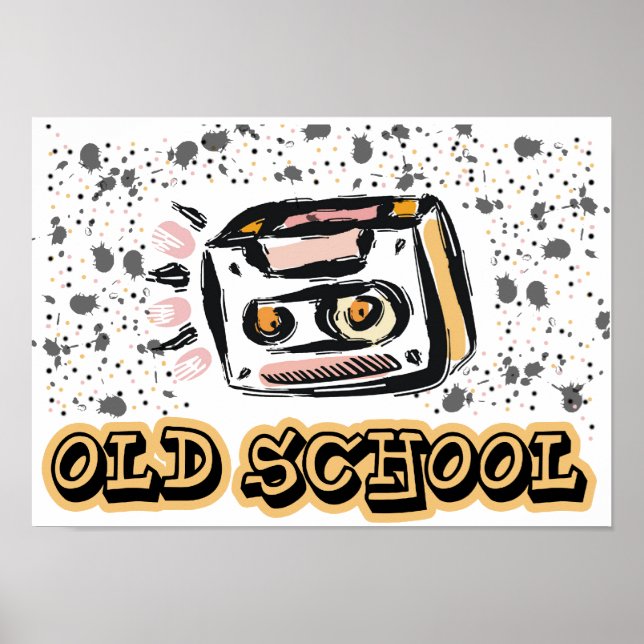 Póster Cassette de Old School (Frente)