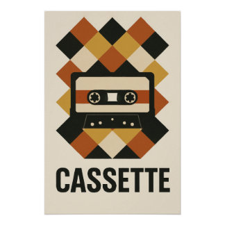 Póster CASSETTE – Une explosion graphique de nostalgie