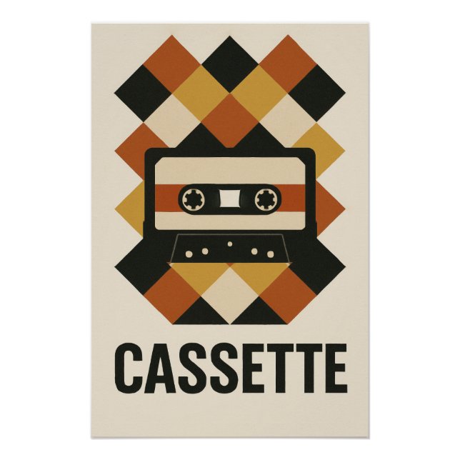 Póster CASSETTE – Une explosion graphique de nostalgie (Anverso)