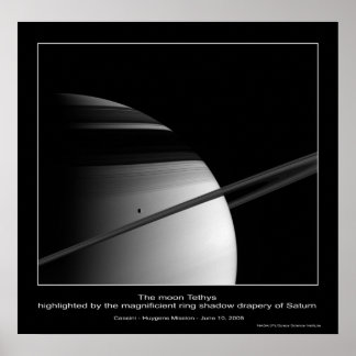 Póster CassiniMission-TethysRingShadow_ca