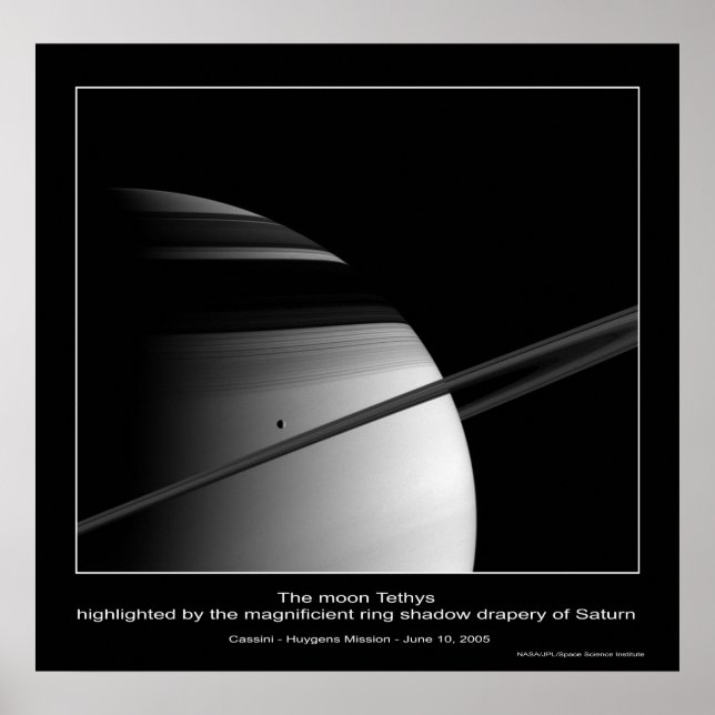 Póster CassiniMission-TethysRingShadow_ca (Frente)