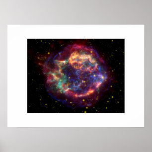 Póster Cassiopeia A: La Muerte Se Convierte En Ella