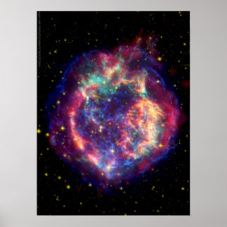 Póster Cassiopeia A Supernova ... La muerte se convierte