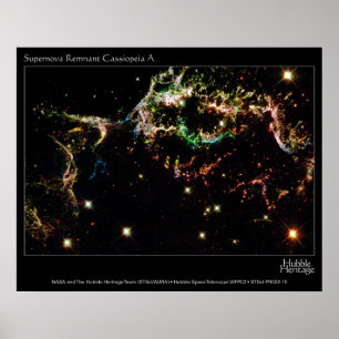 Póster Cassiopeia Al remanente de la supernova del TGV