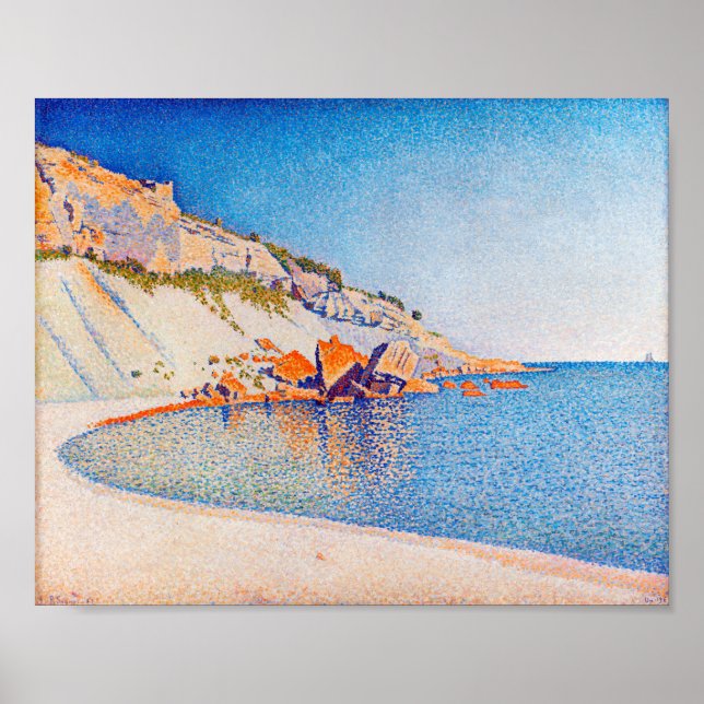 Póster Cassis, Cap Lombard, Opus 196, Signac (Frente)
