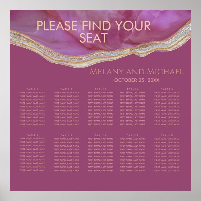 Póster Cassis moda agar romántico elegante (Frente)