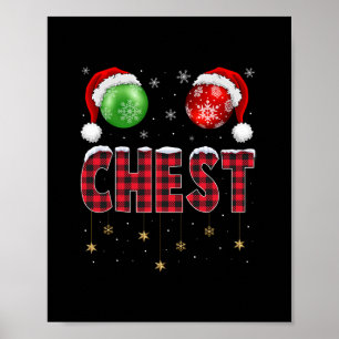 Póster castañas casadas familia graciosa de las nueces de