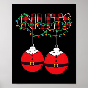 Póster Castañas Nueces De Navidad Coincidentes Navidad