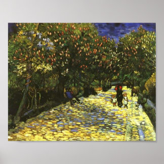 Póster Castañas rojas en Parque Arles, Bella Artes Van Go