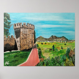 Póster Castell de Benisanó Pintura de Alfred Fox