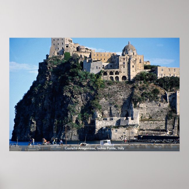 Póster Castello Aragonés, Ischia Ponte, Italia (Frente)
