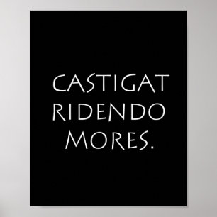 Póster Castigat ridendo mores