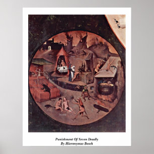 Póster Castigo De Siete Muertos Por Hieronymus Bosch