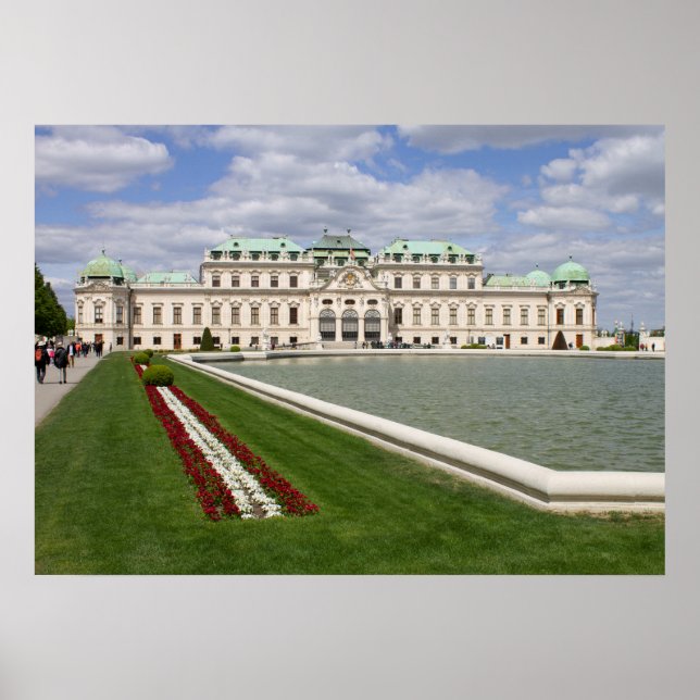Póster Castillo Belvedere, Viena Austria (Frente)