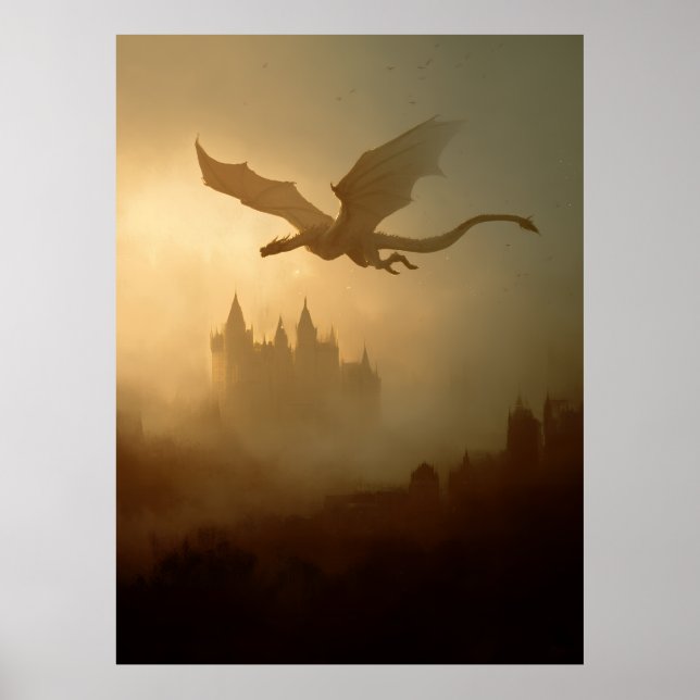Póster Castillo Brumoso del Dragón Dorado (Frente)