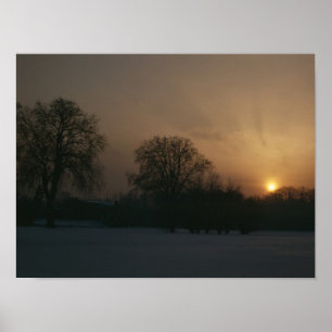 Póster Castillo Charlottenhof, Sunset