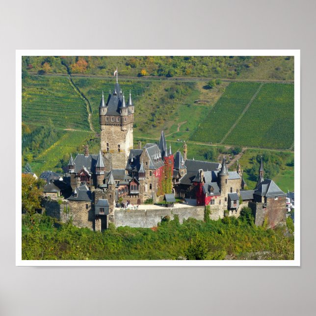 Póster Castillo Cochem de Reichsburg, Alemania (Frente)
