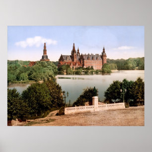 Póster Castillo Copenhague Dinamarca de Fredriksborg