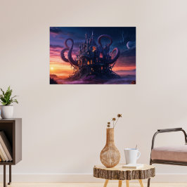 Póster Castillo Cósmico de Tiempos Inmemoriales