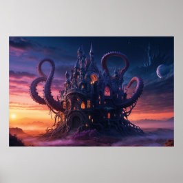 Póster Castillo cósmico del pasado de los eones