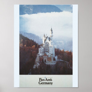 Póster Castillo de Alemania en las montañas