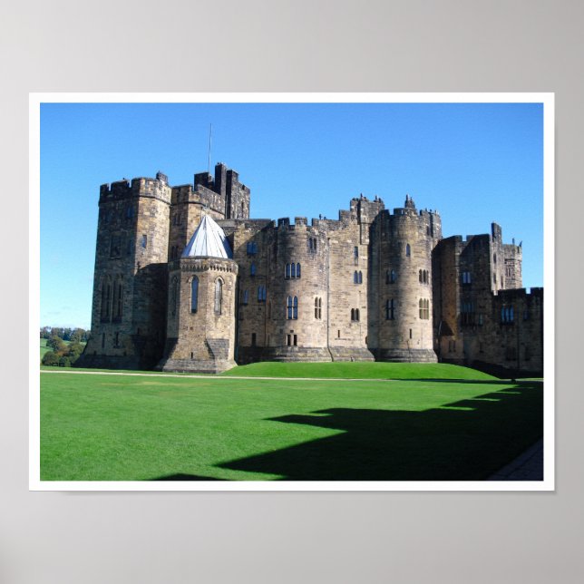 Póster Castillo de Alnwick, Northumberland, Inglaterra (Frente)