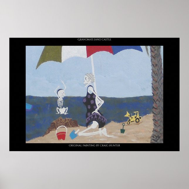 Póster Castillo de arena de la abuela (Frente)