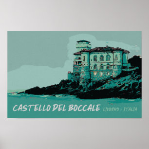 Póster Castillo de Boccale, monumento costero de la Tosca