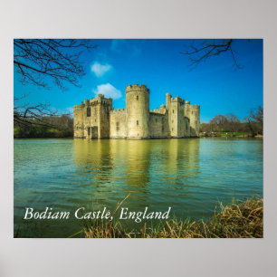 Póster Castillo de Bodiam en Sussex Oriental, Inglaterra