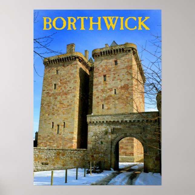 Póster castillo de borthwick (Frente)