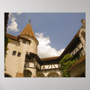 Póster Castillo de Bran del siglo XIII (Castillo de Drácu