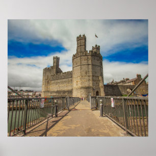 Póster Castillo de Caernarfon, Gales.