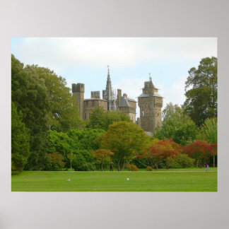 Póster Castillo de Cardiff