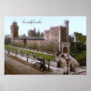 Póster Castillo de Cardiff (1900)